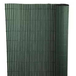   Lamellás kerítés, Strend Pro Garden Ence DF13, zöld, 150 cm x 3 m, PVC lamellák, 1300 g/m2, UV-álló, árnyékoló