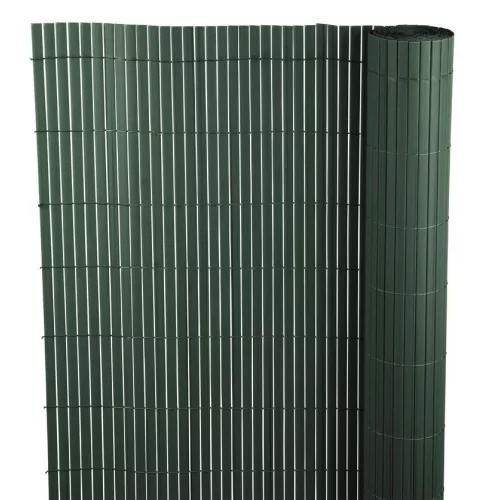 Lamellás kerítés, Strend Pro Garden Ence DF13, zöld, 150 cm x 3 m, PVC lamellák, 1300 g/m2, UV-álló, árnyékoló