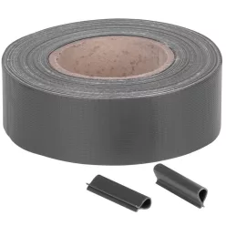   Árnyékoló szalag kerítésre, Strend Pro Garden Eurostandard Light, 4,75 cm x 35 m, antracit, UV-álló, kerítéspanelhez, 20 db rögzítő klipsszel