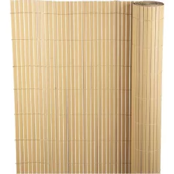   Lamellás kerítés, Strend Pro Garden Ence DF13, bambusz hatású, 90 cm x 3 m, PVC lamellák, 1300 g/m2, UV-álló, árnyékoló