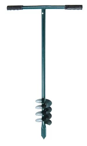 Kézi földfúró, Strend Pro Garden EarthDrill, acél, 150 mm spirál, faültetéshez, kertépítéshez és építési munkákhoz
