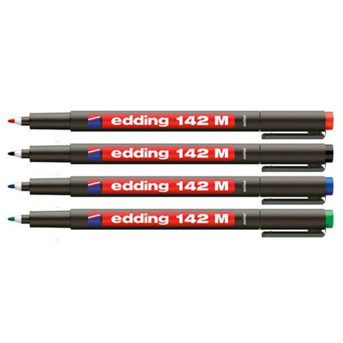 Alkoholos marker 1mm, 142M OHP Edding piros