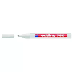 LAKKMARKER 0,8MM, KEREK EDDING 780 FEHéR