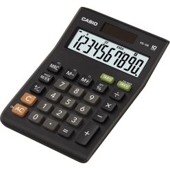   Számológép asztali 10 digit nagy, döntött kijelző Casio MS 10 B S fekete