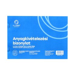   Anyagkivételezési bizonylat A5, 25x4lapos 8 tételes B.12-114 Bluering®