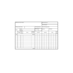 Raktárkészlet nyilvántartólap A5 B.12-151