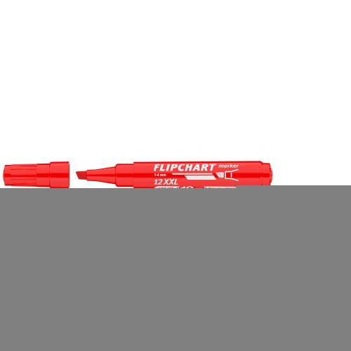 Flipchart marker vízbázisú 1-4mm, vágott Artip 12XXL piros 