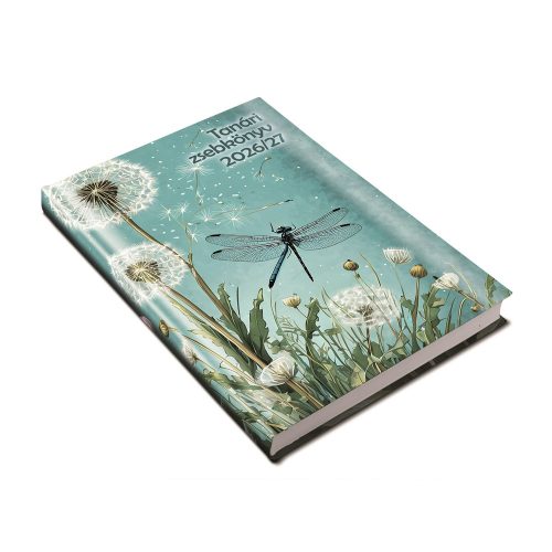 Tanári határidőnapló A5, műbőr 150mmx210mm, fehér lapokkal pitypang 2026/2027 Realsystem