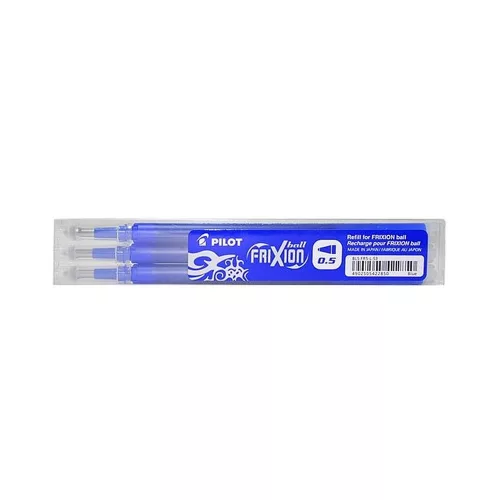 Rollertoll betét golyóméret 0,5mm, 3 db/csom Pilot Frixion Ball, írásszín kék