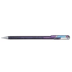   Rollertoll zselés Pentel Hybrid K110-DVX violet, írásszín metal kék