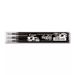   Rollertoll betét golyóméret 0,7mm, 3 db/csom Pilot Frixion Ball/Clicker, írásszín fekete