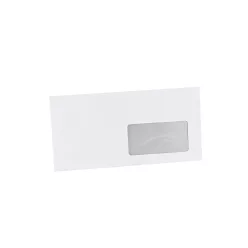   Boríték LA4 enyvezett bélésnyomott jobb ablakos 45x90mm 110 × 220mm J20A15 Bluering® fehér