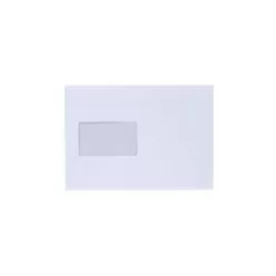   Boríték LC/5 szilikonos bélésnyomott bal ablak 45x90mm 162x229mm B20A60 Bluering® fehér