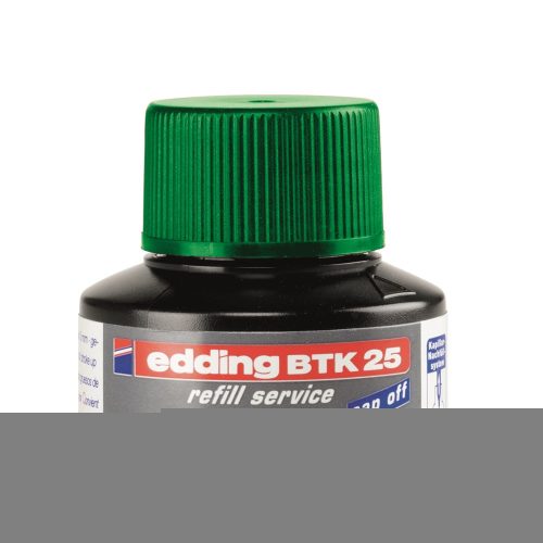 Tinta utántöltő táblamarkerhez 25ml, Edding BTK25 zöld 