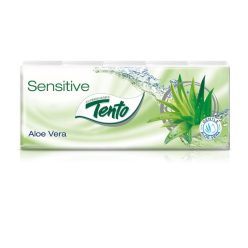   Papírzsebkendő 3 rétegű 10 x 10 db/csomag Tento Aloe Vera