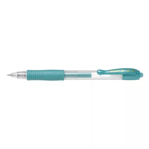 Zseléstoll 0,7mm, nyomógombos Pilot G-2, írásszín metálzöld