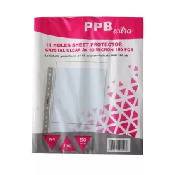   Genotherm lefűzhető, A4, 50 micron víztiszta PPB Extra 100 db/csomag,
