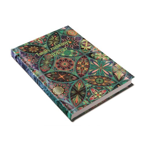 Tanári határidőnapló A5, műbőr 150mmx210mm, fehér lapokkal mozaik 2026/2027 Realsystem