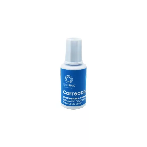 Hibajavító folyadék 20ml, vízbázisú ecsetes végű Bluering®