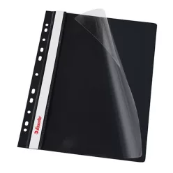   Gyorsfűző lefűzhető A4, PP 10 db/csomag, Esselte Vivida fekete