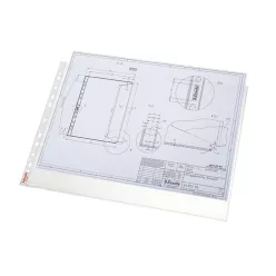   Genotherm lefűzhető, A3, 85 micron, narancsos felület, fekvő, Esselte 10 db/csom