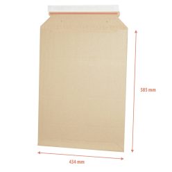   Csomagküldő webshop hullámkarton tasak A2, 414x570mm/434x585mm E-Flute