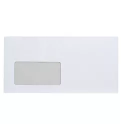   Boríték LA4 szilikonos bélésnyomott bal ablak 45x90mm 110×220mm B20A15 Bluering® fehér