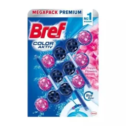   WC illatosító golyós 3 x 50 g Color Aktiv Bref Fresh Flowers