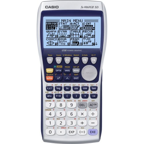 Számológép tudományos 905 funkciós, grafikus kijelző Casio CFX 9860G szürke