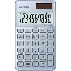 Zsebszámológép 10 digit Casio SL 1000 kék