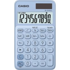 Zsebszámológép 10 digit Casio SL 310 világoskék