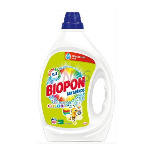 Mosógél 2000 ml (40 mosás) színes ruhákhoz Biopon Takarékos Color