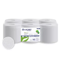   Kéztörlő 2 rétegű tekercses átmérő: 19 cm fehér 6 tekercs/karton Eco 19CF Lucart_861081
