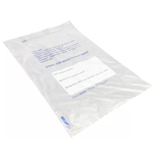 Ételmintás tasak 22,5 x 35 cm feliratos 1000 db/csomag