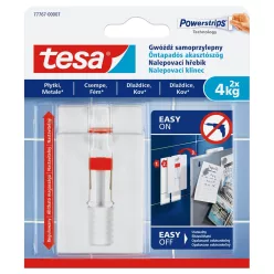   Akasztószög öntapadós, állítható sima felületekhez 4 kg teherbírás 2 darab/bliszter Tesa Powerstrips