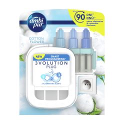   Légfrissítő elektromos kezdőcsomag 20 ml Ambi Pur 3 Volution Cotton Flower