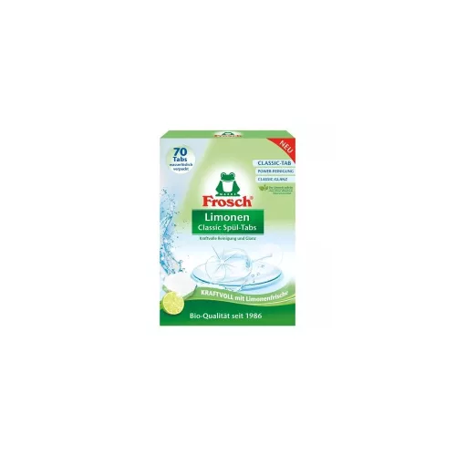 Mosogatógép tabletta 70 db/doboz Frosch Zöldcitrom
