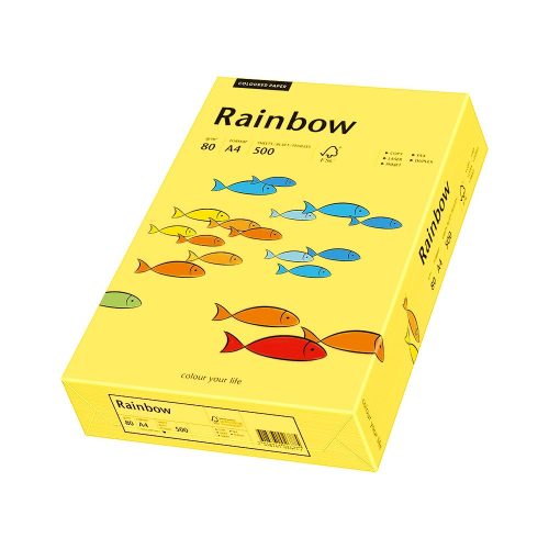 Másolópapír, színes, A4, 80g. Rainbow® 500ív/csomag, 16 intenzív középsárga