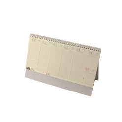  Asztali naptár 320mmx155mm, krémszínű lapokkal álló Realsystem 2027.