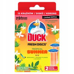   WC öbíltő korong zselés utántöltő 2 x 36 ml Fresh Discs Duck® Tropical Summer