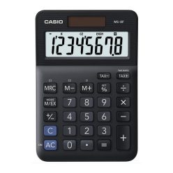   Számológép asztali 8 digit nagy, döntött kijelző Casio MS 8 F fekete