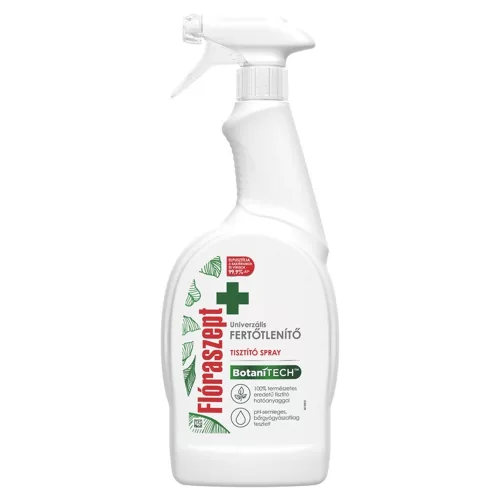 Fertőtlenítő hatású tisztítószer szórófejes 700 ml 0% klórmentes Botanitech Univerzális Flóraszept