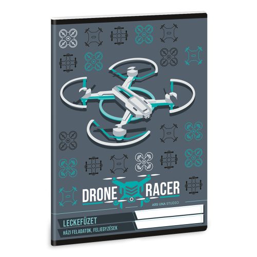 Leckefüzet A5, tűzött 38 lap Ars Una DRONE RACER (5131) 22 10db/csomag