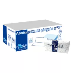   Kéztörlő 2 rétegű V hajtogatású 100 % cellulóz 210 lap/csomag 15 csomag/karton Paperdi