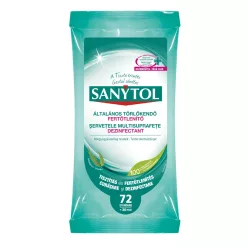 Felületfertőtlenítő kendő 72 lap/csomag Sanytol