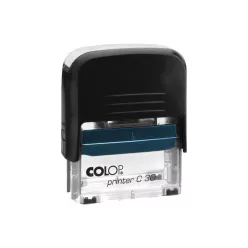 Bélyegző C30 Colop fekete átlátszó ház/kék párna