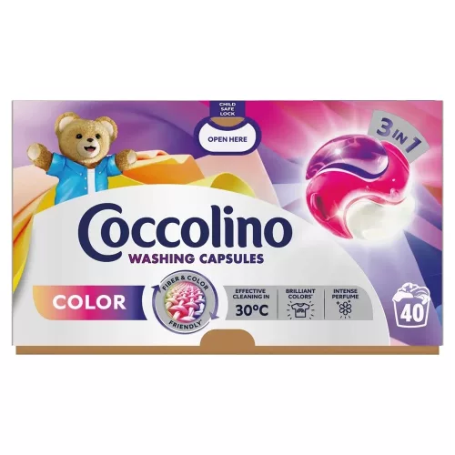 Mosókapszula 40 db/doboz Coccolino Color 3in1 Care