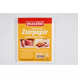   Zsírpapír íves háztartási 60 x 80 cm 5 ív/csomag Mazzini