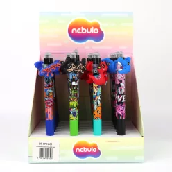   Zseléstoll radírozható, nyomógombos, mérges dino 24 db/display Nebulo