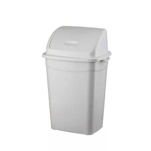 Szemetes kuka billenő fedéllel műanyag 4 literes fehér UP114